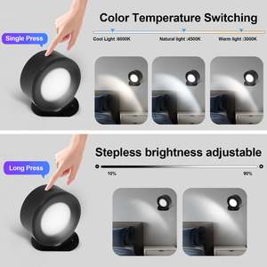 Luxurious Modern LED <b>Wall</b> <b>Light</b> Rechargeable Magnetic Fixing Sensor/<b>Switch</b> Control 40-150 Lumens Warm White CCT Indoor Living - Product Image 4