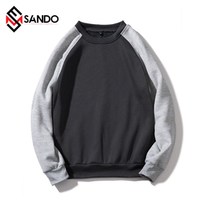 OEM Logo personnalisé Sweatshirts à capuche d'hiver en coton et polyester épais pour hommes, sweatshirts à col rond, polaire unisexe épaisse et unie pour tous - Product Image 6
