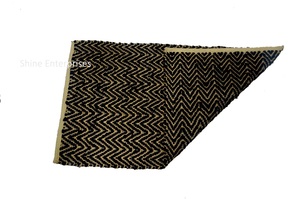 พรมปูพื้นแบบกำหนดเองพรมขนฟูแบบถักผ้าฝ้ายยางถักมือแบบผูกกลับได้กันลื่นขนาดกลางชุดบ้าน - Product Image 5