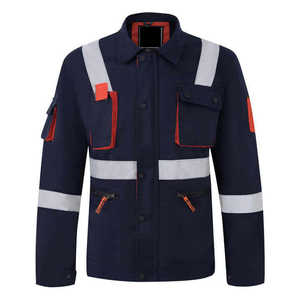 Vêtements de travail de sécurité uniforme vêtements industriels équipement de protection coton respirant coutures durables veste robuste - Product Image 4