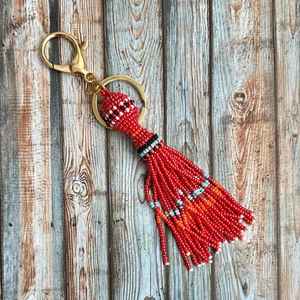 Breloque de sac en pierre naturelle prismatique, bijoux - Product Image 3