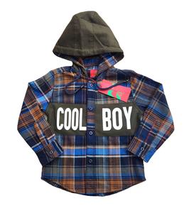 Nouvel arrivage Sweat à capuche à carreaux décontracté pour garçon à manches longues en coton et polyester respirant anti-boulochage Bangladesh - Product Image 2