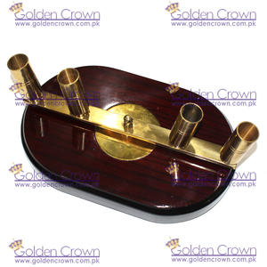 Base para Asta de Bandera Ceremonial de Madera de Palisandro, Cuatro Postes, Tamaño y Impresión Personalizables, para Uso con Bandera Nacional - Product Image 2