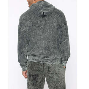 เสื้อฮู้ดสำหรับผู้ชายเสื้อมีกรดจากหินแนววินเทจออกแบบโลโก้ได้ตามต้องการขายดีที่สุดในฤดูหนาว - Product Image 2