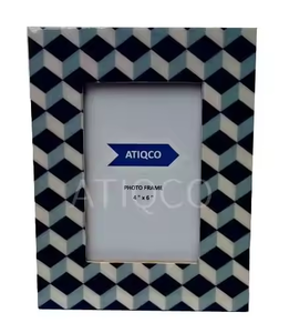 Gran Venta de marco de fotos con incrustaciones de hueso de madera decorativo elegante artesanía de alta calidad para exhibición de fotos artesanías naturales - Product Image 4