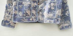 เสื้อแจ็กเก็ตผ้าคอตตอนพิมพ์ลายบล็อกมือแบบลำลองสำหรับผู้หญิงใส่ได้เป็นของขวัญที่สมบูรณ์แบบสำหรับฤดูหนาว - Product Image 3