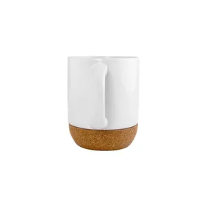 Tazza Personalizzata in Ceramica Cromata e Sughero, Articoli Promozionali per Bevande con Gadget Personalizzati - Product Image 3