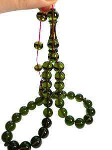 Rosario de Oración Musulmán de Resina Turquesa de Calidad Angel, 33 Cuentas, Ecológico, Pulido, en Caja de Color - Product Image 4