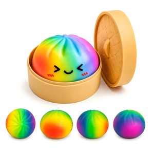 Rainbow Mystery <b>Squishy</b> Bun Chance at Galaxy Glitter Gel Dumpling - Product Image 1