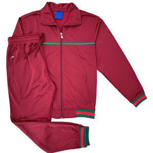 Conjunto de chándal transpirable con cremallera poliéster entrenamiento y ropa para correr ropa de hombre conjunto de ropa de abrigo Jogger chándales de dos piezas para hombre - Product Image 5