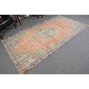 พรมปูพื้นสไตล์ตุรกี4.7ชิ้นแบบคลาสสิกสีส้มสีฟ้าชิ้นงานเย็บปะติดผ้าวิสคอสจากขนสัตว์พรมสำหรับห้องนั่งเล่นทรงสี่เหลี่ยมผืนผ้า - Product Image 2