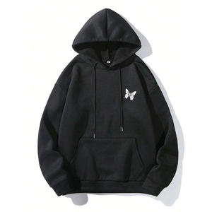 Sudadera con Capucha Térmica para Hombre 2025, 100% Algodón, Felpa, Bordada, Otoño Invierno, Informal - Product Image 1