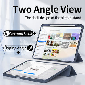Portalápices incorporado Funda de cuero PU Funda inteligente Triple pliegue para Pro 11 Air 4/5 Generación pulgadas - Product Image 4