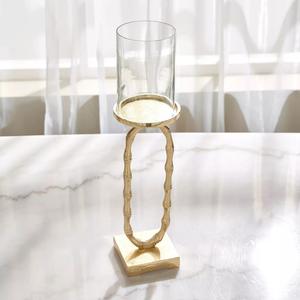 Candelabro de Lujo Personalizado para Bodas y Navidad, Base de Acero Inoxidable, Chapado en Oro, Decoración Romántica Hecha a Mano - Product Image 6