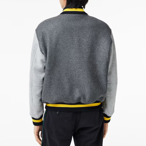 แจ็คเก็ตเบสบอลแบบกำหนดเองได้สำหรับผู้ชาย ปักอักษรแบบ Varsity ด้วยไหมเชนีล ปักลายด้านหน้าตามสั่ง กันน้ำ กันลม ระบายอากาศได้ดี เหมาะสำหรับฤดูหนาว - Product Image 2