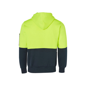 Sudadera con Capucha de Seguridad Reflectante Negra Unisex, Ropa de Trabajo de Alta Visibilidad con Rayas Amarillas, Impermeable, Resistente al Viento y Transpirable - Product Image 3