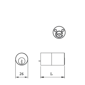 Iseo F5 Cylinder for 510 Lock - Product Image 2