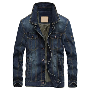 Veste en jean streetwear, mode urbaine, vêtement extérieur en jean, design personnalisé disponible, coupe moderne, légère, vestes en jean personnalisées - Product Image 1