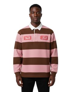 Polo à manches longues pour homme avec logo personnalisé, respirant, couleur unie, pour le golf, collection 2026 - Product Image 1