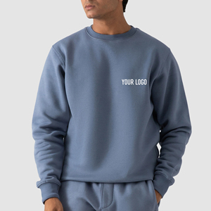 Sweat-shirt en molleton 100% coton, grand format, sensation de luxe, tissu doux et lisse, vêtements d'hiver pour temps froid - Product Image 1