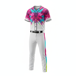 Uniforme de baseball sur mesure en polyester premium sublimé, maille légère, vêtements d'équipe - Product Image 5