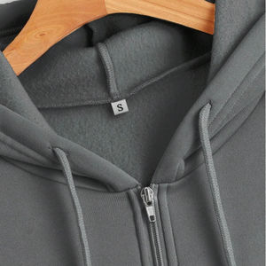 Sudadera con Capucha Personalizable para Hombre, Otoño Invierno, Informal, Personalizada, Manga Larga, Color Sólido, Ajuste Holgado, Teñido Liso - Product Image 5