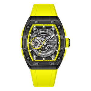 Luxury <b>Rubber</b> Band <b>Watch</b> Sports Mens <b>Watch</b> Stainless Steel Fashion ZH-343 Mechanical Wristwatches OEM ODM - Product Image 5
