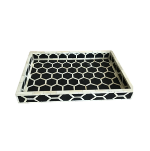 Bandeja Artesanal con Incrustaciones de Hueso para Servir Bebidas y Decorar el Hogar al Mejor Precio, Elegante Bandeja con Incrustaciones de Hueso - Product Image 6