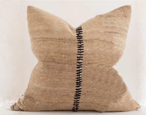 Customized Jute Woven Throw Pillow Cover Floral Cushion Pillowcase for Home Decorative Sofa Enhanced Comfort and Style - Product Image 3