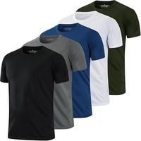 T-shirt en tricot à col rond et manches courtes pour homme, été, travail, impression de logo personnalisé, grande taille, doux, confortable, respirant, 100% coton