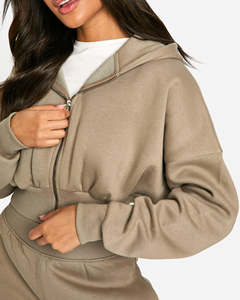 À la mode reine femme sweats à capuche courts automne mode 2025 décontracté à manches longues sweats tenues vêtements d'hiver - Product Image 5