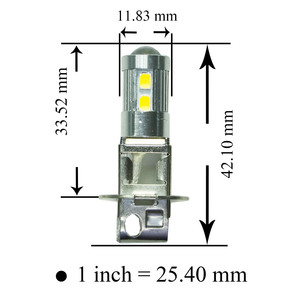 Bombilla indicadora lateral de giro de señal LED frontal H3 amarillo dorado 2835 30 SMD AUTO 12V T20 Base lámpara Interior 1 año de garantía - Product Image 5