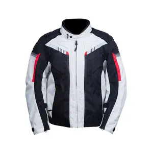 Meilleures ventes Nouveau design Vestes de moto couleur blanc noir Vestes de moto fabriquées au Pakistan - Product Image 1