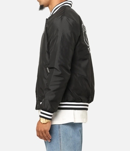 Veste universitaire en laine pour homme avec logo brodé en chenille personnalisé pour l'école, le collège, les étudiants, veste bomber en cuir, patch de baseball, lettreman - Product Image 4