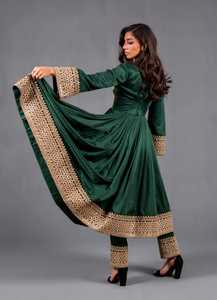 Vestido Kuchi afgano Original de calidad superior para mujer, el mejor precio, moda para mujer, nuevo estilo, bordado Natural, plisado, hasta el suelo - Product Image 3