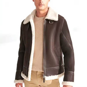 Nouvelle arrivée 2026, veste en cuir de haute qualité pour homme, fabrication en cuir, avec MOQ faible, veste en cuir et fourrure tendance pour homme - Product Image 1