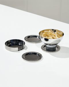 Dessous de verre classique en métal avec surface lisse parfait pour les cuisines modernes maisons élégantes et salles à manger élégantes - Product Image 5