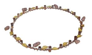 Portavelas de forma redonda de aspecto natural diseñado con soporte hecho a mano para portavelas de Navidad y festivales - Product Image 2