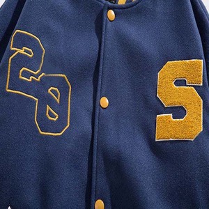 Women's & Men's Coated Canvas Reversible Customizable Varsity <b>Baseball</b> <b>Bomber</b> <b>Jacket</b> Casual Letterman College Style - Product Image 4