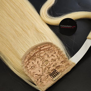 2025 Vente chaude Queues de cheval de haute qualité 100% Extensions de cheveux humains vierges vietnamiens Cuticule complète Prix de gros - Product Image 1