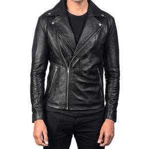 Dernier style, vente en gros, veste en cuir coupe-vent pour hommes, meilleures ventes, veste en cuir imperméable pour hommes - Product Image 2