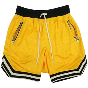 Pantalones Cortos de Baloncesto con Logotipo Personalizado, Diseño Liso, Doble Capa, Entrenamiento, Cargo, Diseño 2023, Pantalones Cortos de Malla para Hombre, Verano - Product Image 3