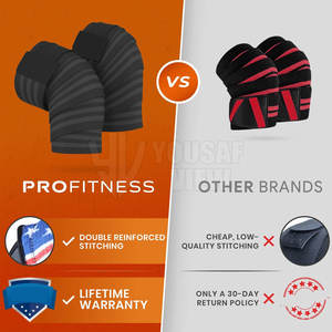 Meilleure qualité, logo personnalisé, bandage de compression pour le genou, top ventes, bandage pour l'haltérophilie - Product Image 6