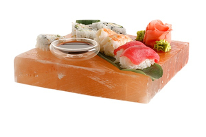 แผ่นหินรูปทรงอิฐสำหรับทำบาร์บีคิวอย่างสวยงามและตกแต่งบ้าน แผ่นกระเบื้องแกะสลักจากเกลือหินสีชมพูธรรมชาติจากเทือกเขาหิมาลัย - Product Image 2