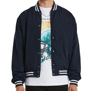 Último diseño Streetwear cómodo ajuste personalizado Varsity chaqueta para hombres mujeres Unisex al por mayor - Product Image 2