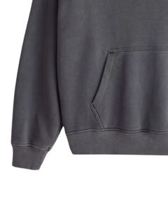 Sudadera Extra Grande Color Gris Carbón Vintage, Unisex, Felpa Gruesa, Lavada, Gris, Sudadera con Capucha, Gruesa, Cálida para Invierno, con Bolsillo Tipo Canguro, Informal - Product Image 6