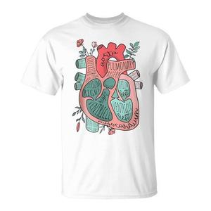 T-shirt Cœur Anatomique pour Infirmière en Soins Intensifs (SOI)/Soins Intensifs en Réanimation (SIR) pour la Formation en Cardiologie - Idée Cadeau Promotionnel - Product Image 1