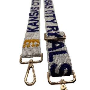 Ceinture de sangle de sac à main en perles KAMSAS CITY avec broderie à la main élégante de haute qualité exclusive à la mode indienne - Product Image 1