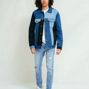 Tenue de bonne qualité Veste denim pour homme en coton Veste jean vieilli Veste denim pour homme à prix raisonnable - Product Image 2
