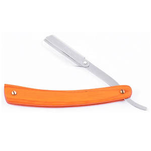 Maquinilla de afeitar de seguridad desechable individual de acero inoxidable para hombre con soporte de mango de madera para afeitarse el cabello Bikini Body Shaving by Barbers - Product Image 1